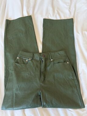 Urban Outfitters Green Leather Pants